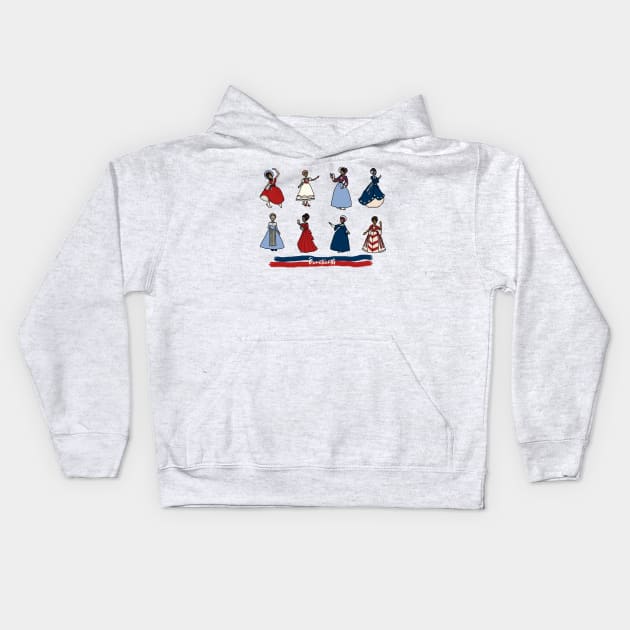 Juneteenth Ladies Kids Hoodie by LochNestFarm